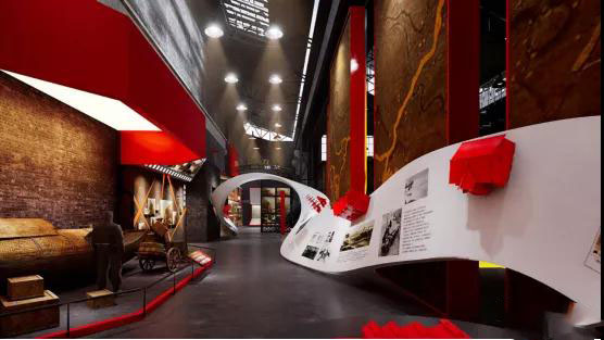 誰說黨建紅色館都是土味館？真正以現(xiàn)代，科技于一體的紅色黨建展館設(shè)計(jì)欣賞插圖(4)